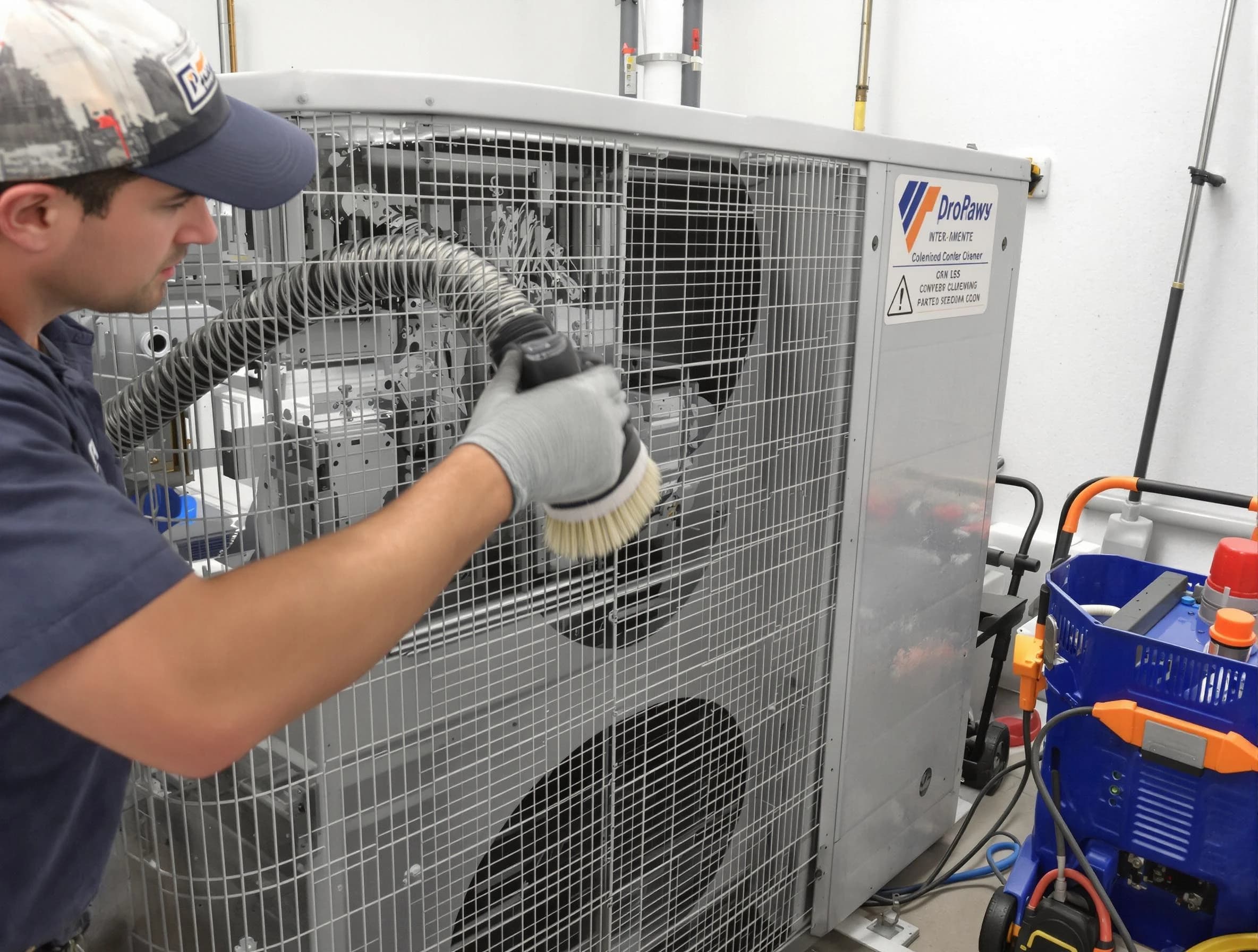 Margaret Air Duct Cleaning specialist performing precision AC coil cleaning for improved system performance in Margaret