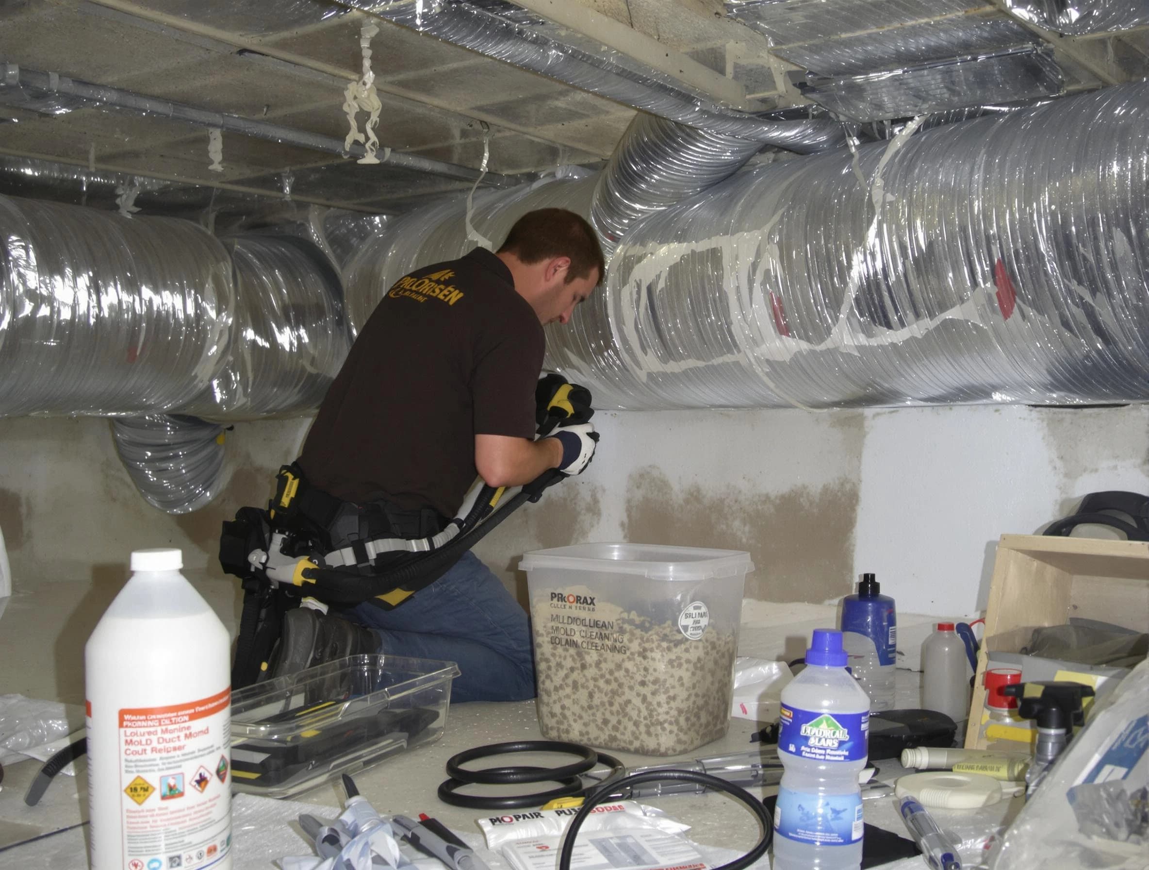 Margaret Air Duct Cleaning specialist performing professional mold removal from air ducts in Margaret
